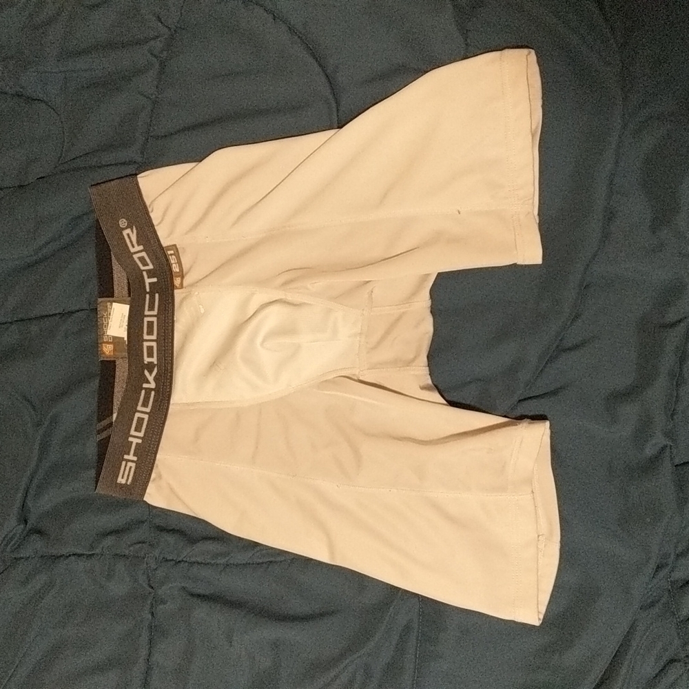Boys Shock Doctor compression shorts. size large